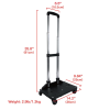 Mr. Peanut's Pet Carrier/Luggage Bag Spinner Wheelbase Luggage Cart