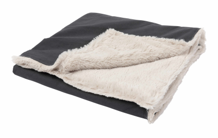 FuzzYard Life Pet Blanket (Color: Slate Grey, size: S)