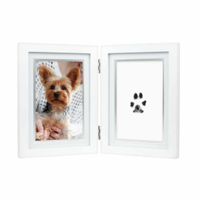 Pearhead Pawprints Desk Frame (Color: White/Ink)